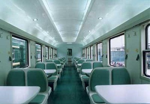 CA25G air conditioned carriage with semi-cushioned seats