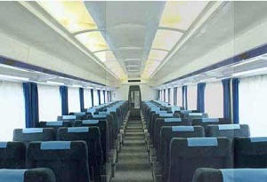 200KM Class second-class seating car----RZ25DT second-class carriage with semi-cushioned seats