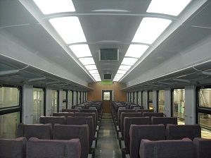 High-end medium and low-speed cushioned-seat coach