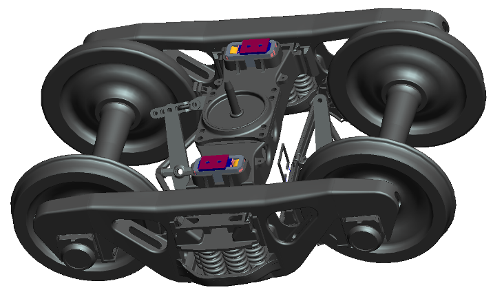 25t Axle Weight 1067mm Gauge Light Bogie exported to Australia