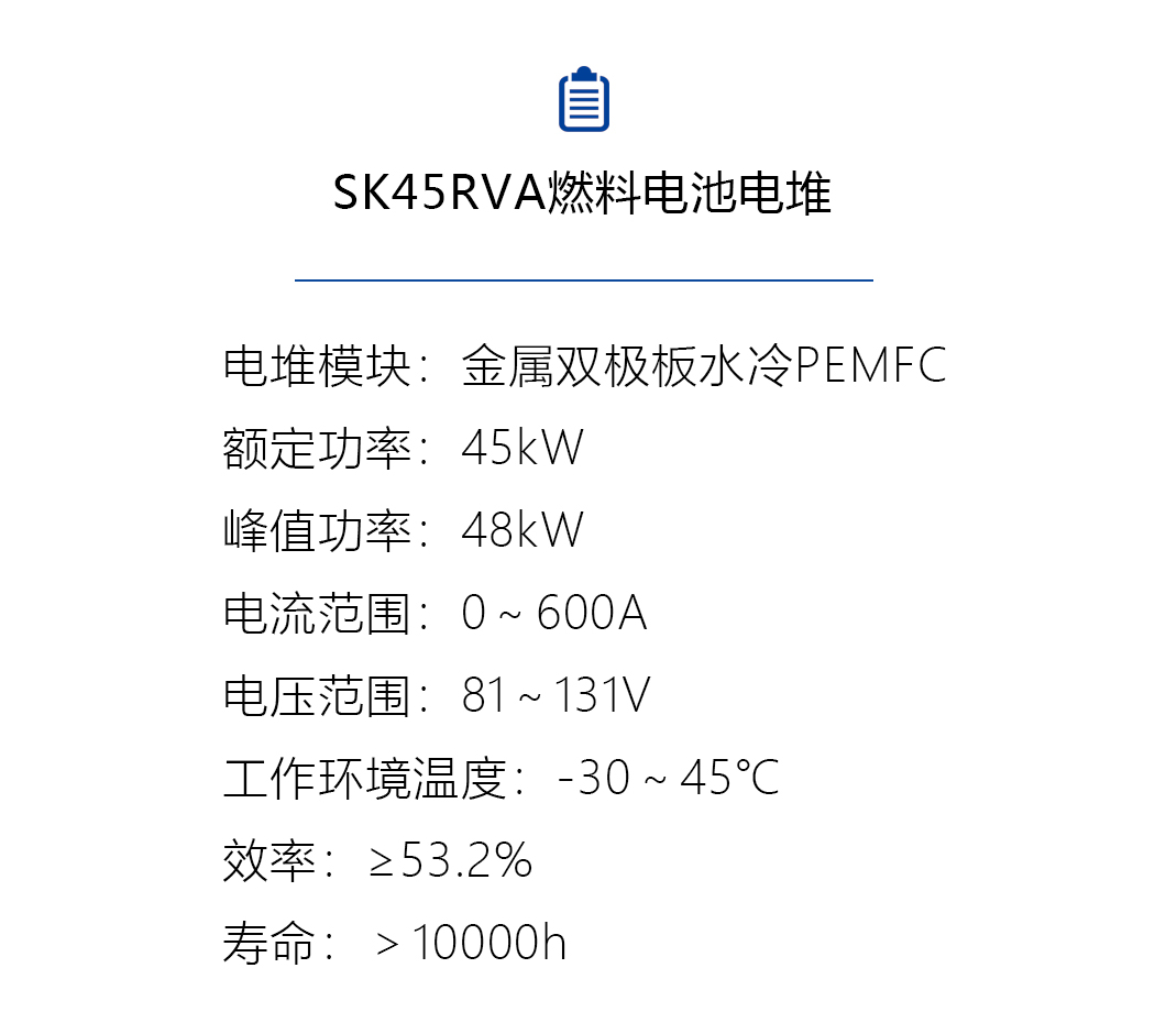 SK45RVA燃料电池电堆