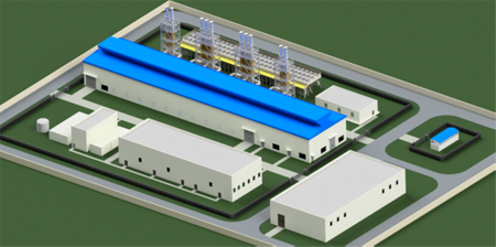 Газовая электростанция мощностью 103 МВт для металлургического завода в Мутонге Боливии