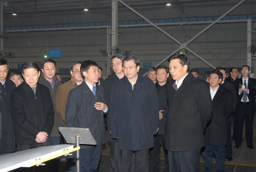 The visitation in Shijazhuang King by Vice Premier of State Council Mr. Zhang Dejiang on 10th February of 2009