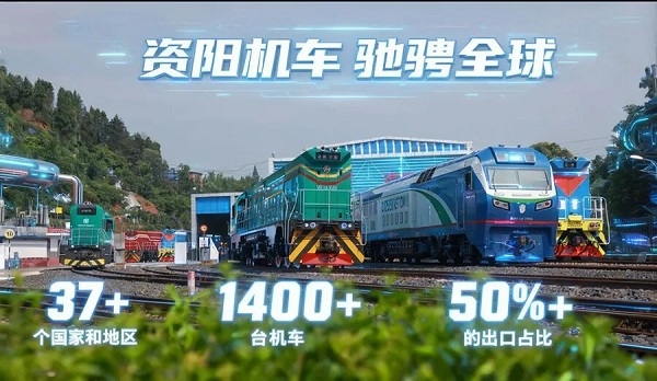 CRRC Ziyang locomotives operate across 37 countries worldwide